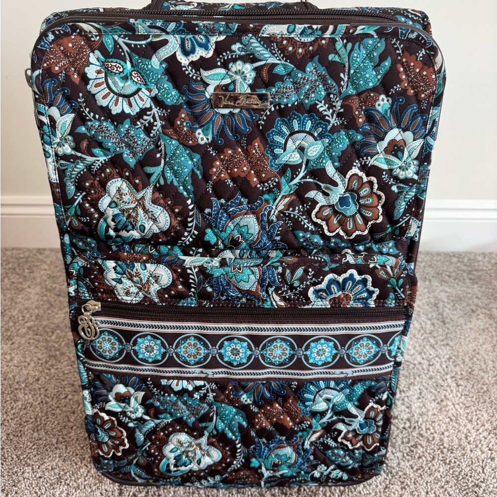Vera Bradley Java Blue Paisley Suitcase and Garment Bag